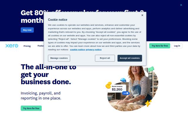 Xero storefront