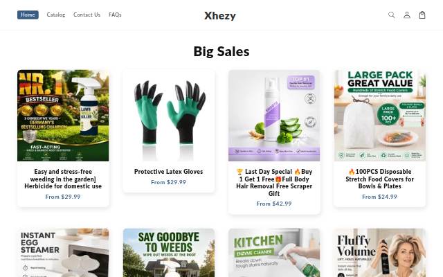 Xhezy storefront