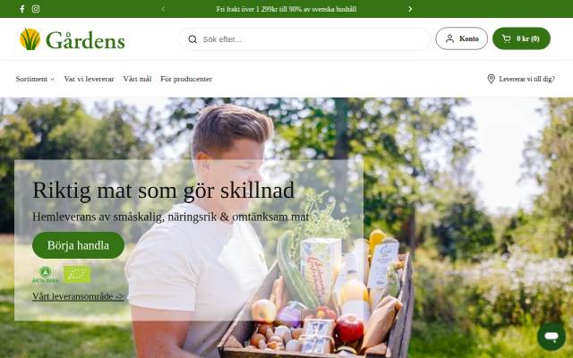Gårdens storefront