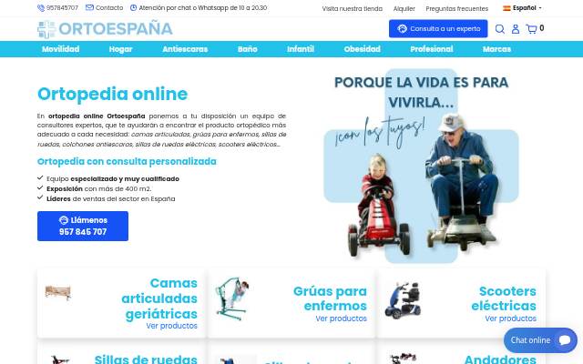 OrtoEspaña storefront