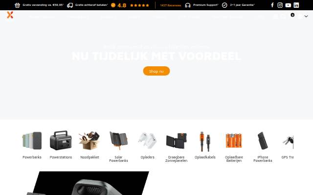 Startseite von Xtorm NL