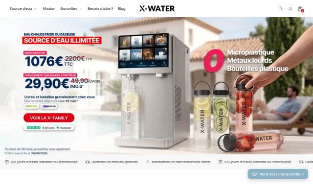 Startseite von X-Water