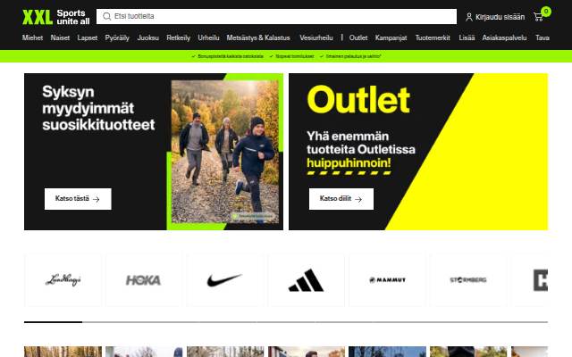 XXL storefront