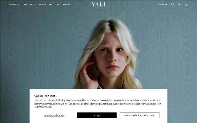YALI Milano storefront