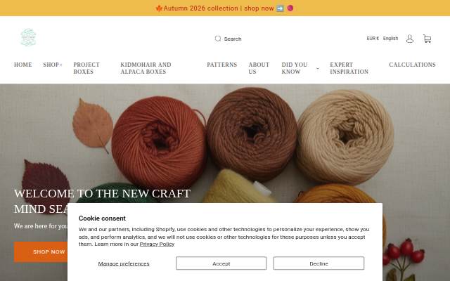 Yarns from Italy storefront