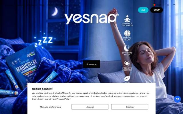 YESNAP storefront
