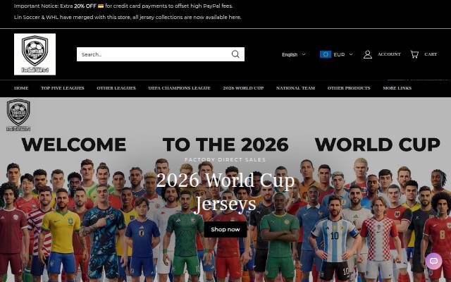 Football Shirts 1 storefront