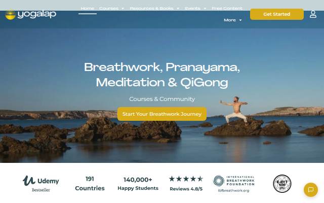 Online Breathwork &amp; Pranayama Training Courses | YogaLap storefront