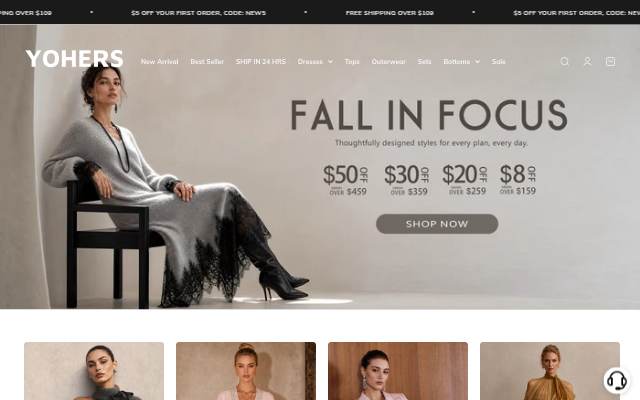 YOHERS storefront