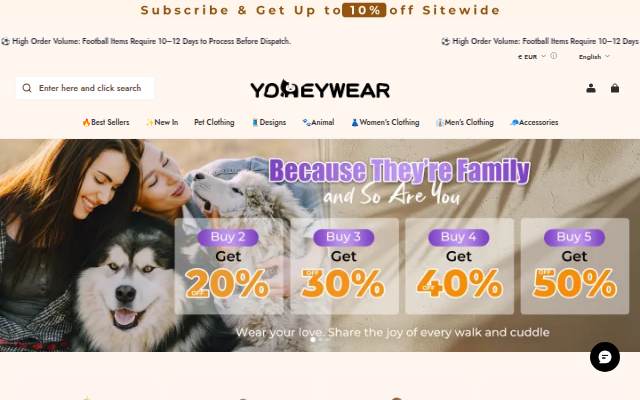 yoheywear storefront