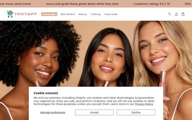Yooyapp-Store storefront
