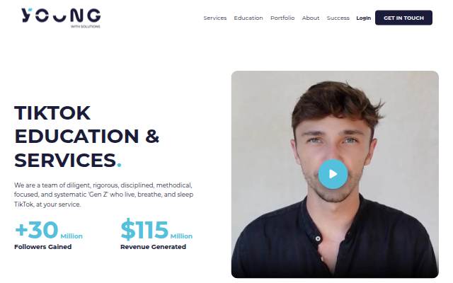 Startseite von Young With Solutions: Award