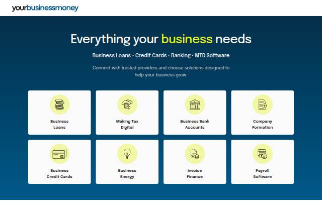 Startseite von Your Business Money