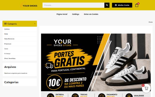 Your Shoes Store storefront