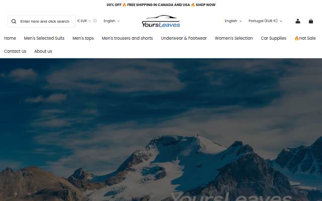 Yoursleaves storefront