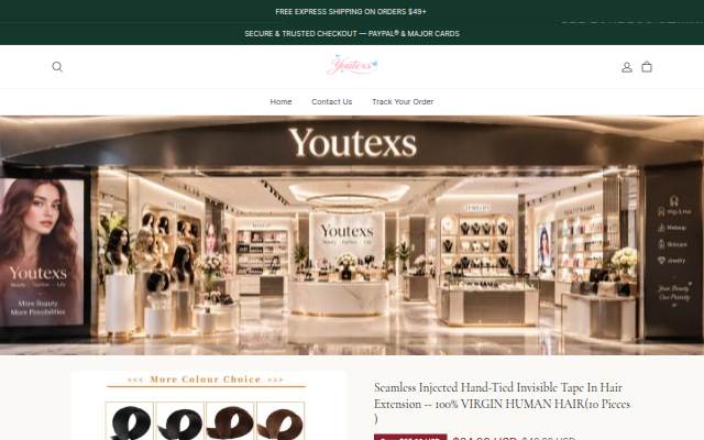 Youtexs storefront