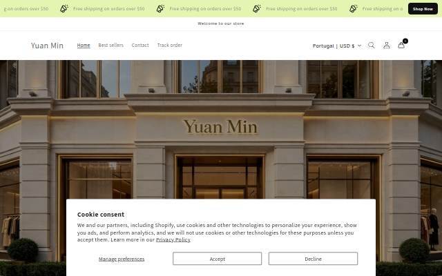 Yuan Min storefront
