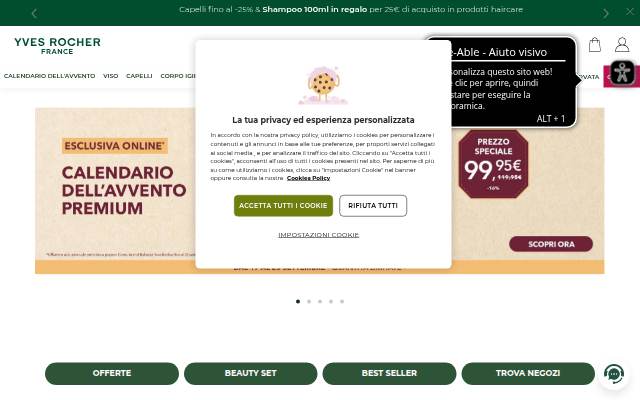 Yves Rocher Italia storefront