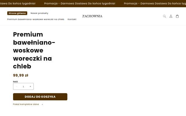 Zachownia Polska storefront
