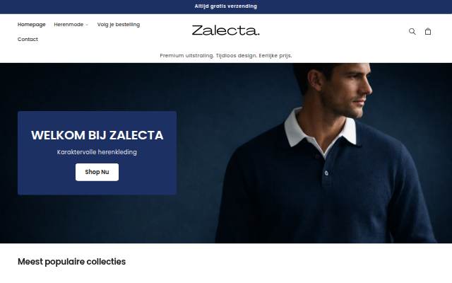 Zalecta storefront