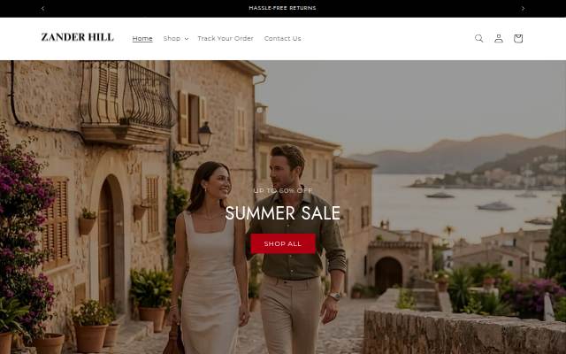 Zander Hill storefront