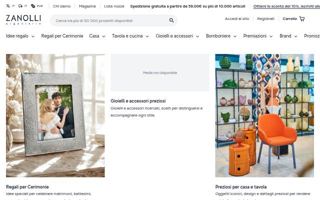 Zanolli storefront
