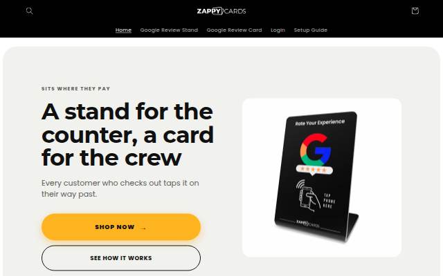 ZappyCards storefront