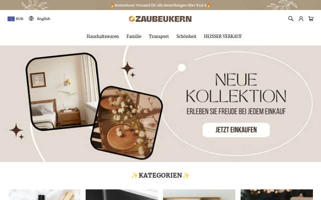 Zaubeukern storefront