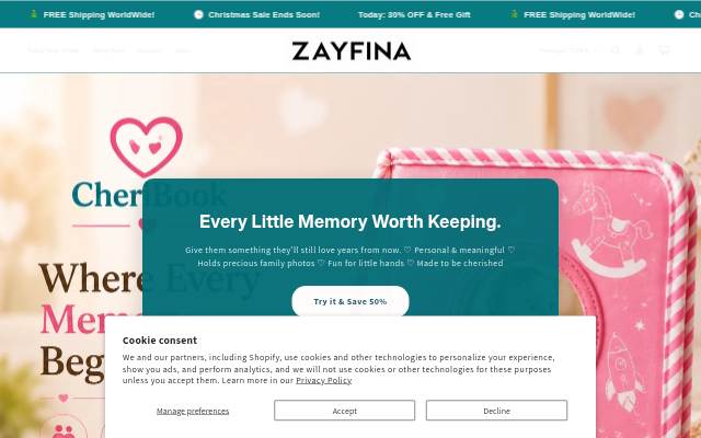 Vitrine de ZAYFINA
