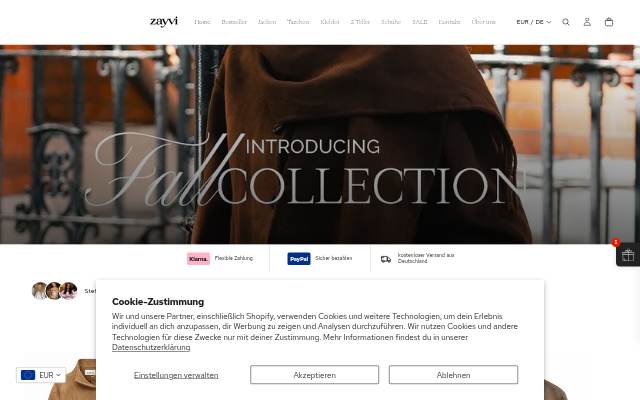 ZAYVI storefront