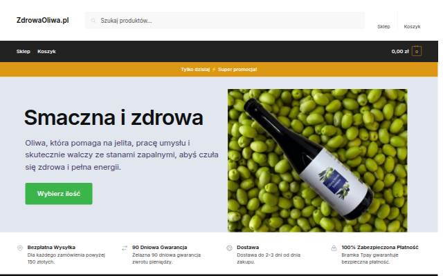 Startseite von ZdrowaOliwa.pl