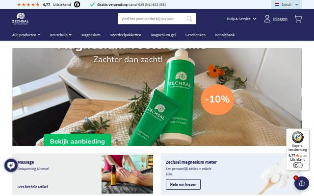 Zechsal magnesium storefront