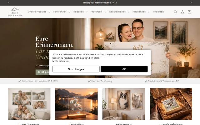 Zeitzusammen storefront
