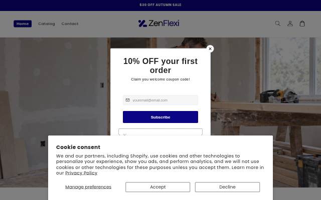 ZenFlexi storefront