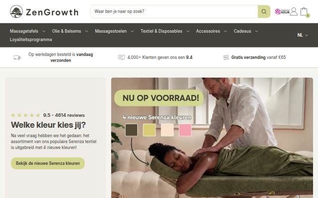 ZenGrowth storefront