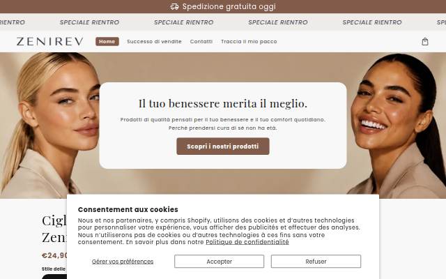 Zenirev storefront
