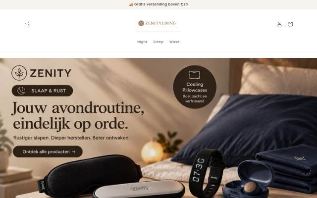 Zenityliving.com storefront