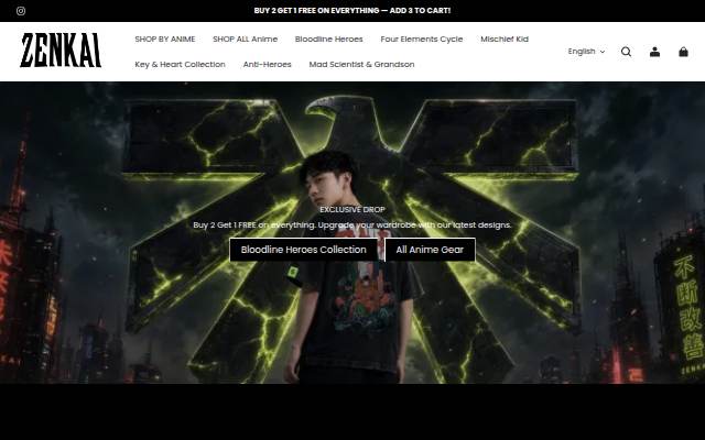 ZENKAI storefront
