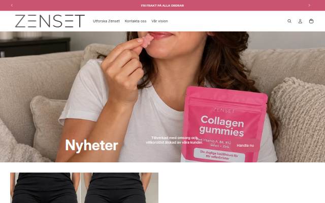 zenset Kosttillskott celluliter storefront