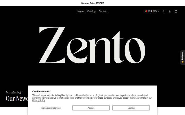 Zento storefront