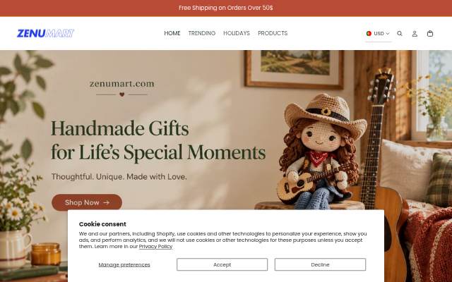 Zenumart storefront