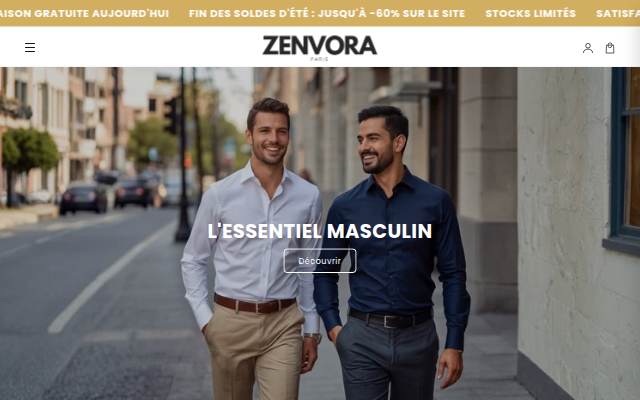 Zenvora France storefront