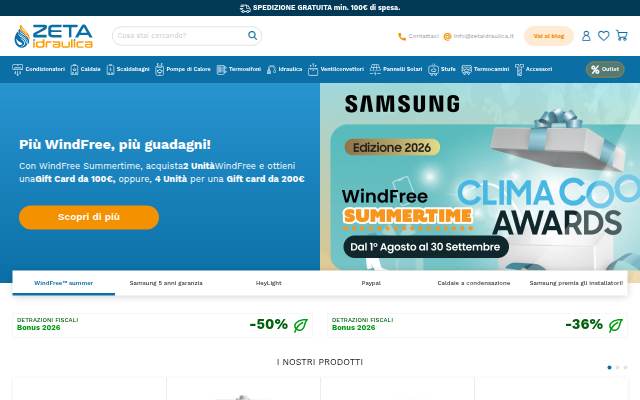 Zeta Idraulica: Tutto per Riscaldamento e Climatizzazione storefront