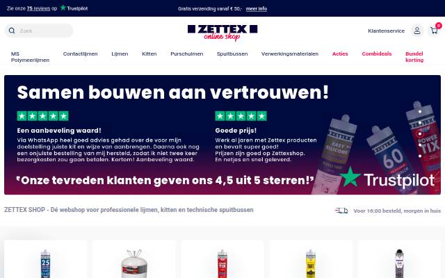 ZettexShop storefront