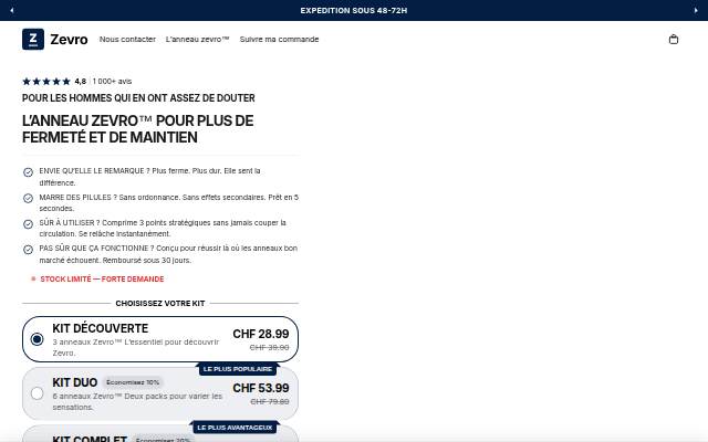 ZEVRO storefront