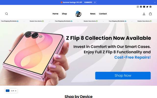 Z Flip Case storefront