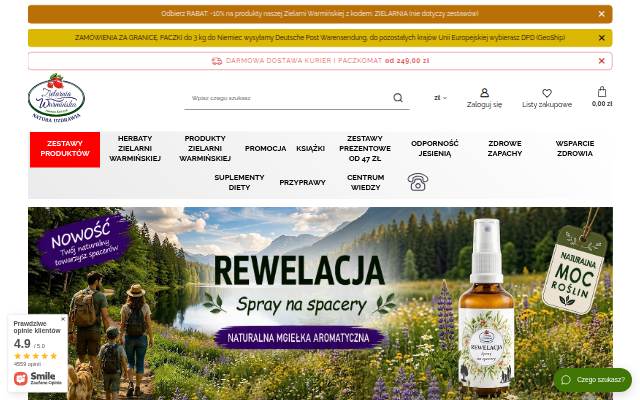 ZielarniaWarminska.pl storefront