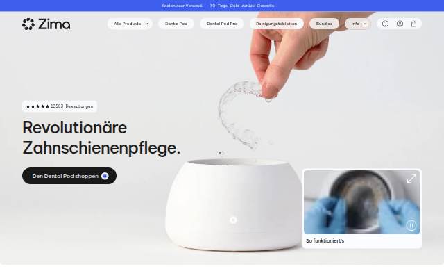 ZIMA DENTAL DE storefront
