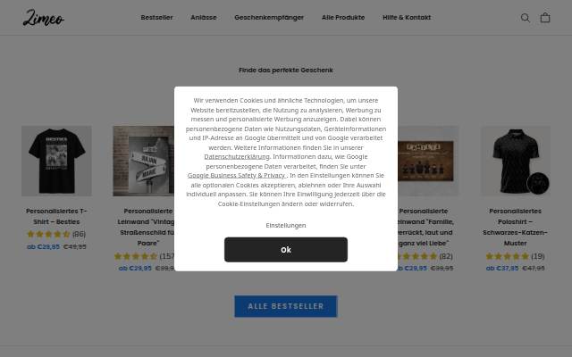 Zimeo Deutschland storefront