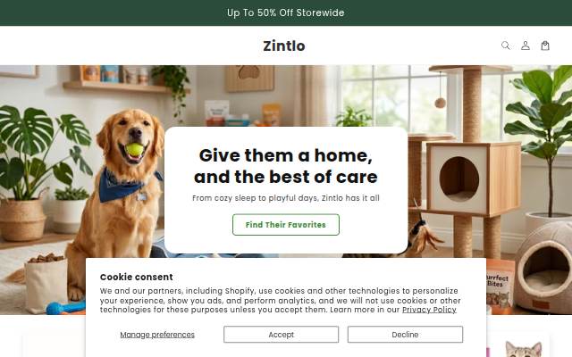 Zintlo storefront